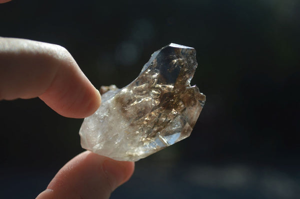 Natural Smokey Amethyst Quartz Crystals  x 12 From Brandberg, Namibia