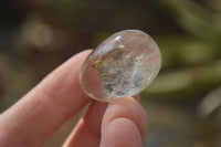 Polished Clear Bright Rock Crystal Galet / Palm Stones x 70 From Madagascar - Toprock Gemstones and Minerals 
