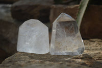 Polished Small Clear Quartz Points x 6 From Madagascar - Toprock Gemstones and Minerals 