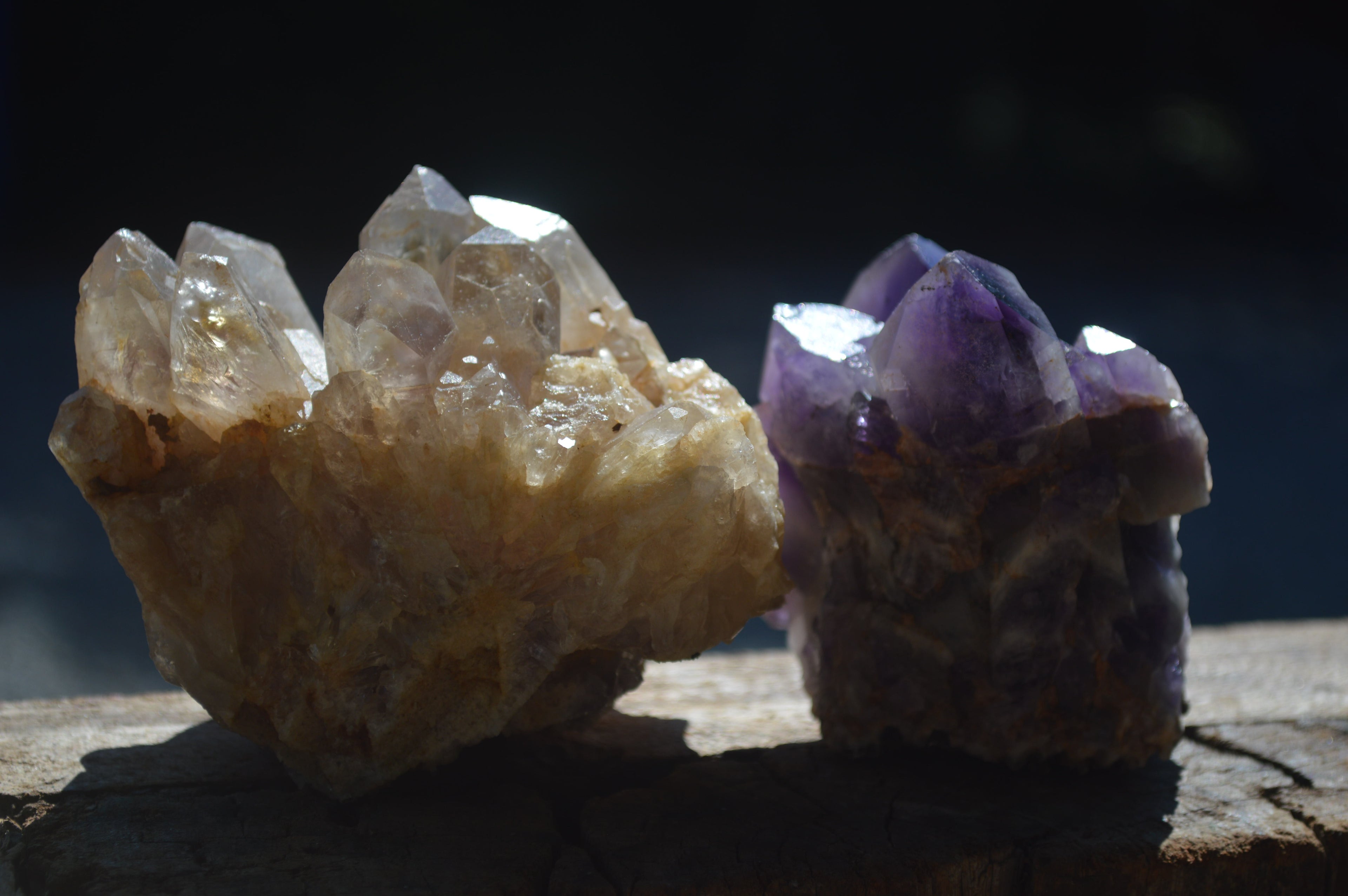 Natural Mix of Quartz Crystal Clusters x 6 From Southern Africa