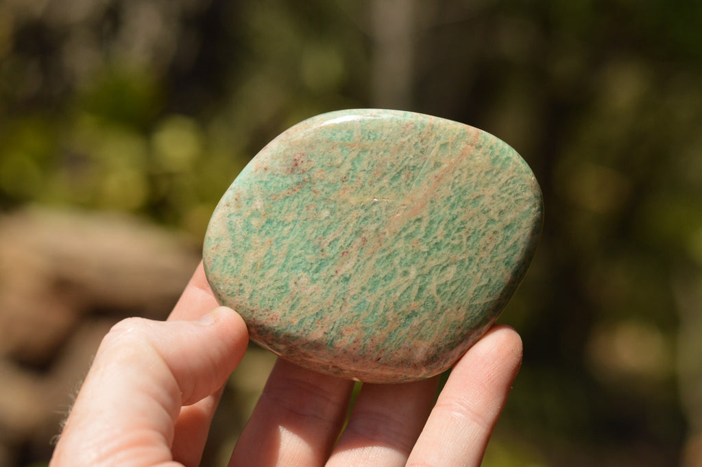 Polished Blue Kobi Amazonite Gallets  x 6 From Zimbabwe - TopRock