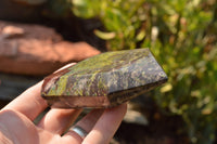 Polished Dragon Bloodstone Points  (Bastite) x 3 From Tshipies, South Africa - TopRock