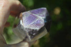 Polished Dark Chevron Amethyst Points  x 2 From Zambia - Toprock Gemstones and Minerals 