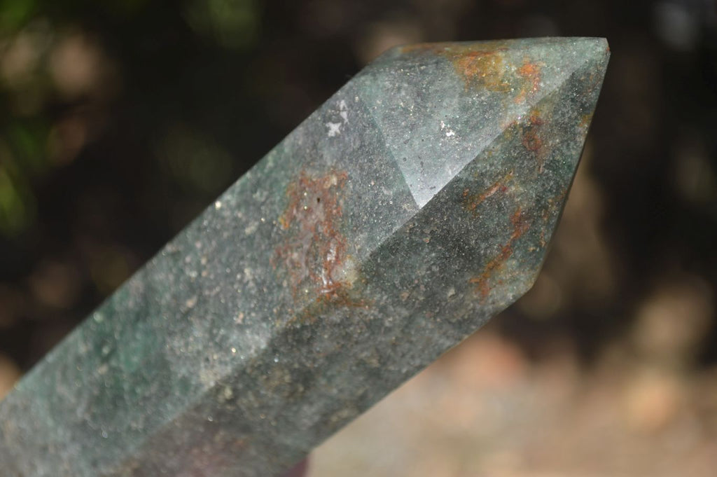 Polished Green Fuchsite Quartz Points  x 2 From Madagascar - Toprock Gemstones and Minerals 