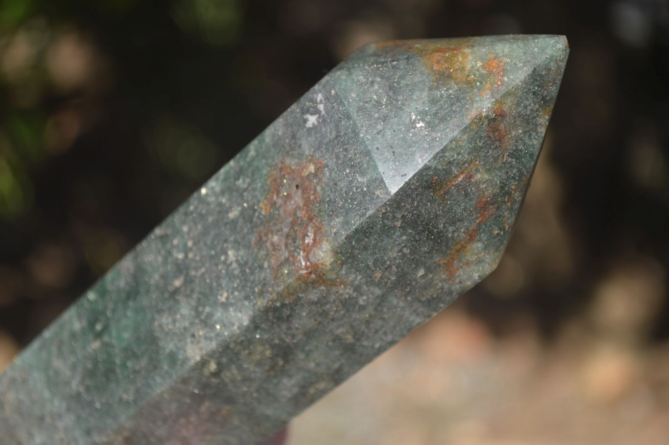 Polished Green Fuchsite Quartz Points  x 2 From Madagascar - Toprock Gemstones and Minerals 