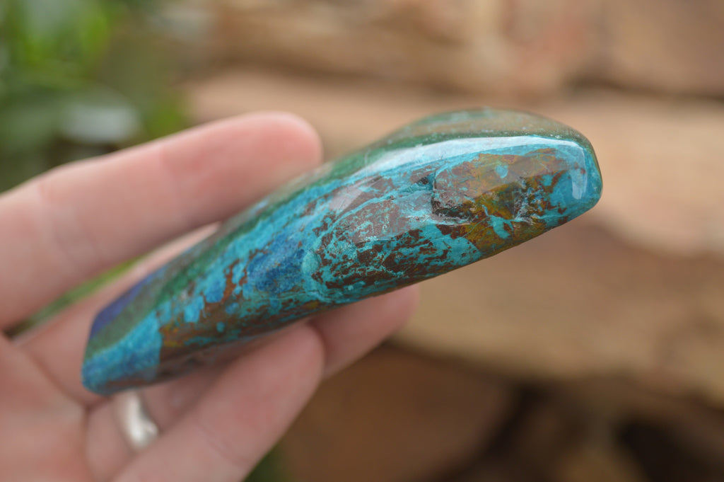 Polished Blue Shattuckite Free Forms  x Sold Per 1Kg From Kaokoveld, Namibia - TopRock