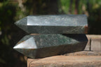 Polished Green Fuchsite Quartz Points  x 2 From Madagascar - Toprock Gemstones and Minerals 