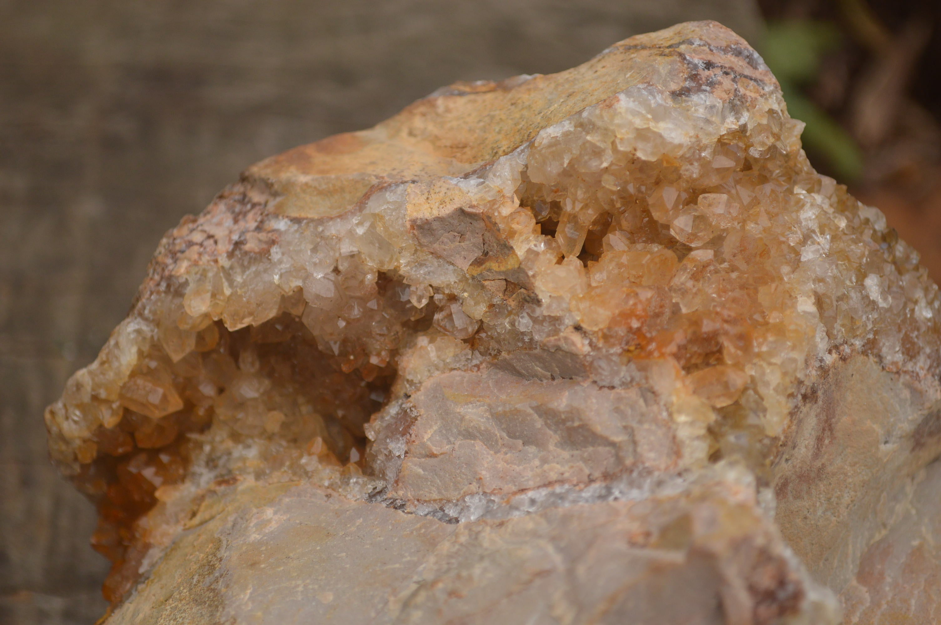 Natural Golden Limonite Quartz Clusters  x 3 From Zambia - TopRock