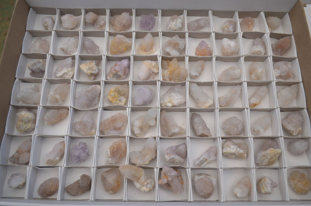 Natural Small Spirit Quartz Crystals & Clusters  x 70 From Boekenhouthoek, South Africa - TopRock