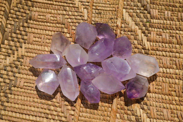 Polished Mini Double Terminated Window Amethyst Crystals  x 70 From Akansobe, Madagascar - TopRock