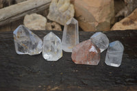 Polished Mixed Inclusion Quartz Points x 6 From Madagascar - Toprock Gemstones and Minerals 