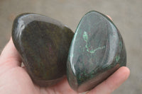 Polished Fluorescent Ruby Corundum In Chrome Verdite Free Forms x 6 From Zimbabwe - TopRock
