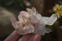 Natural Hematoid Quartz Clusters x 6 From Madagascar - Toprock Gemstones and Minerals 