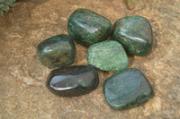 Polished Fluorescent Ruby Corundum In Chrome Verdite Free Forms x 6 From Zimbabwe - Toprock Gemstones and Minerals 