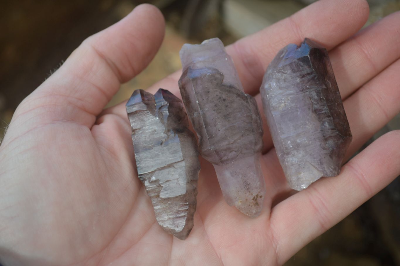 Natural Amethyst Crystals  x 12 From Chiredzi, Zimbabwe - Toprock Gemstones and Minerals 