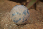 Polished Blue Spotted Spinel Quartz Spheres x 8 From Madagascar - Toprock Gemstones and Minerals 