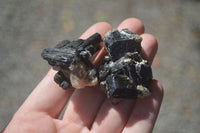Natural Schorl Black Tourmaline Specimens  x 27 From Erongo, Namibia - Toprock Gemstones and Minerals 