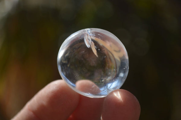 Polished Clear Bright Rock Crystal Galet / Palm Stones x 70 From Madagascar - Toprock Gemstones and Minerals 