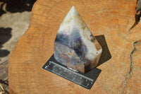 Polished Blue & Purple Fluorite Free Form Points x 2 From Uis, Namibia - TopRock