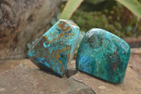 Polished Blue Shattuckite Free Forms  x Sold Per 1Kg From Kaokoveld, Namibia - TopRock