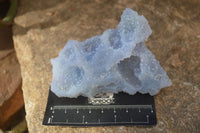 Natural Etched Blue Chalcedony Specimens  x 6 From Nsanje, Malawi - Toprock Gemstones and Minerals 