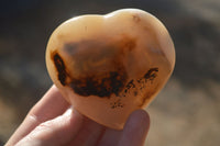 Polished Lovely Selection Of Agate Hearts x 6 From Madagascar - Toprock Gemstones and Minerals 