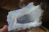 Natural Etched Blue Chalcedony Specimens  x 6 From Nsanje, Malawi - Toprock Gemstones and Minerals 