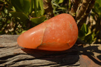 Polished Orange Twist Calcite Standing Free Forms  x 2 From Madagascar - TopRock