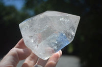 Polished Optic to Neat Optic Clear Quartz Crystal Prisms  x 2 From Madagascar - TopRock