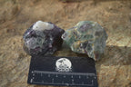 Natural Rough Watermelon Fluorite Cobbed Specimens x 12 From Uis, Namibia - Toprock Gemstones and Minerals 