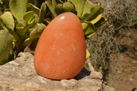 Polished Orange Twist Calcite Standing Free Forms  x 2 From Madagascar - TopRock