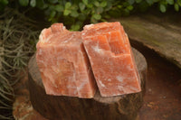 Natural New Sunset Orange Calcite Specimens  x 4 From Spitzkop, Namibia - Toprock Gemstones and Minerals 