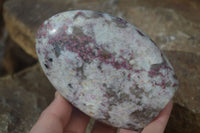 Polished Pink Rubellite Tourmaline In Feldspar & Quartz Matrix Standing Free Forms x 3 From Madagascar - Toprock Gemstones and Minerals 