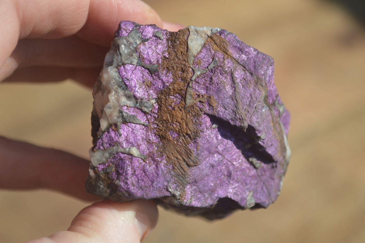Natural Metallic Purpurite Cobbed Specimens A Grade x 12 From Erongo, Namibia - Toprock Gemstones and Minerals 