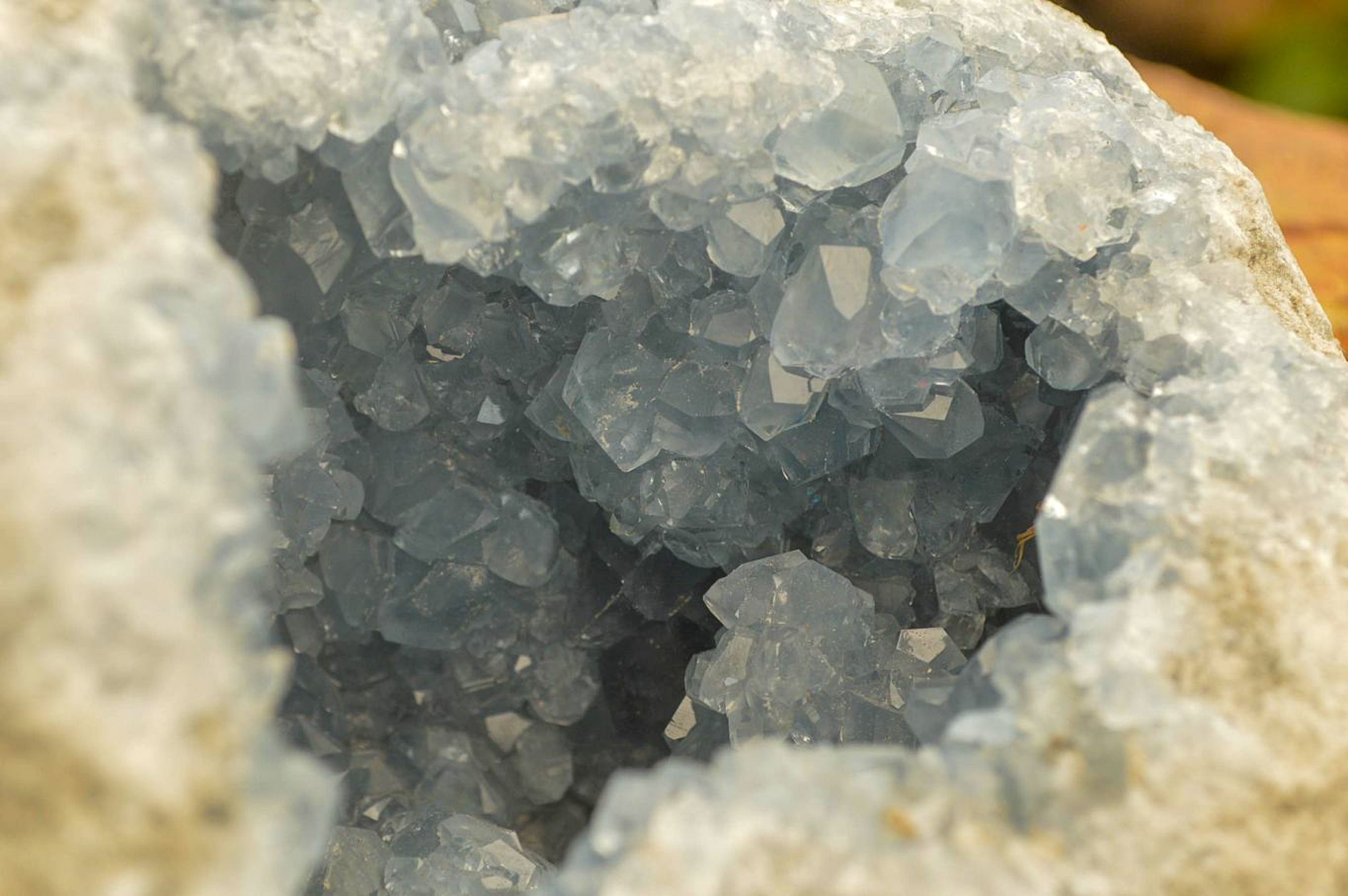 Natural Blue Celestite Geode Specimen  x 1 From Sakoany, Madagascar - TopRock