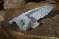 Natural Etched Blue Chalcedony Specimens  x 6 From Nsanje, Malawi - Toprock Gemstones and Minerals 