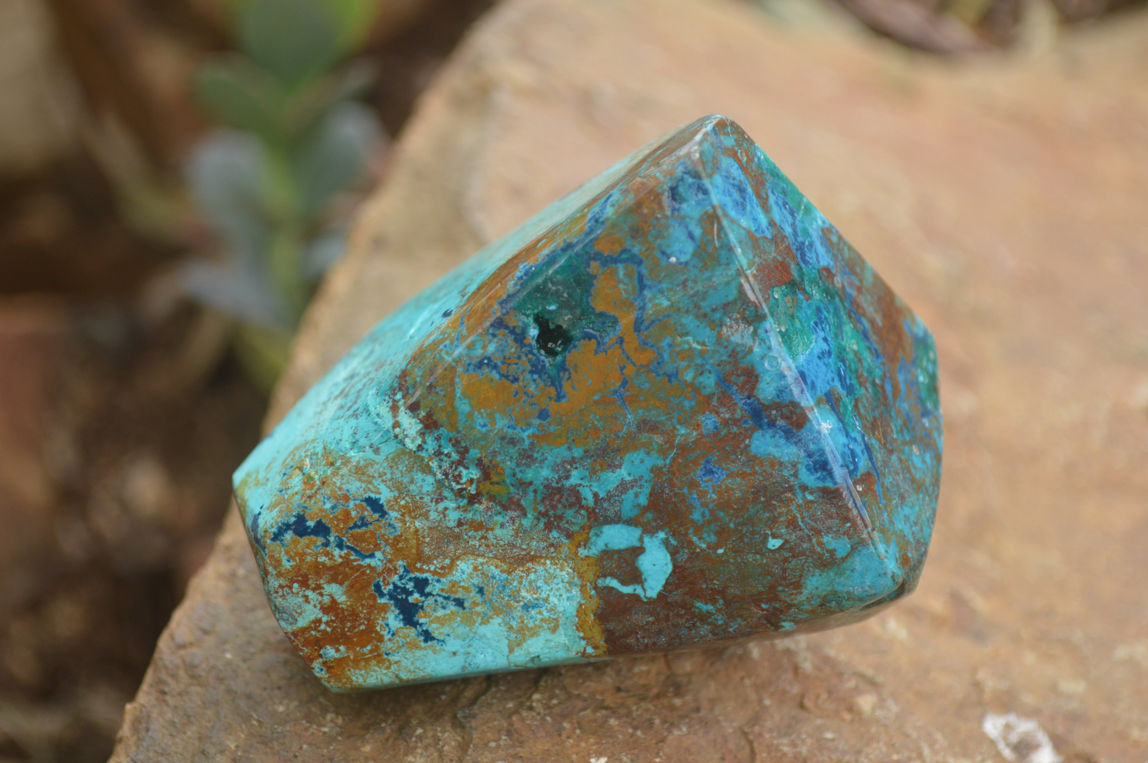 Polished Blue Shattuckite Free Forms  x Sold Per 1Kg From Kaokoveld, Namibia - TopRock