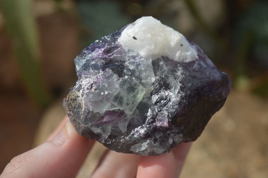 Natural Rough Watermelon Fluorite Cobbed Specimens x 12 From Uis, Namibia - Toprock Gemstones and Minerals 