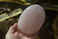 Polished Rose Quartz Standing Free Forms x 3 From Ambatondrazaka, Madagascar - Toprock Gemstones and Minerals 
