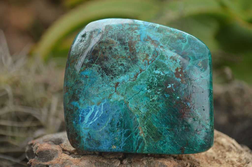 Polished Blue Shattuckite Free Forms  x Sold Per 1Kg From Kaokoveld, Namibia - TopRock