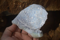 Natural Etched Blue Chalcedony Specimens  x 6 From Nsanje, Malawi - Toprock Gemstones and Minerals 