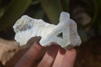 Natural Etched Blue Chalcedony Specimens  x 6 From Nsanje, Malawi - Toprock Gemstones and Minerals 