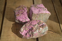 Natural Salrose Cobaltion Dolomite Specimens x 3 From Kakanda, Congo - Toprock Gemstones and Minerals 
