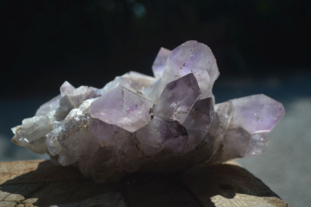 Natural Jacaranda Amethyst Clusters  x 2 From Mumbwa, Zambia - Toprock Gemstones and Minerals 