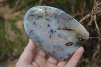 Polished Banded Agate Standing Free Forms  x 3 From West Coast, Madagascar - Toprock Gemstones and Minerals 