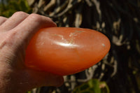 Polished Orange Twist Calcite Standing Free Forms  x 2 From Madagascar - TopRock