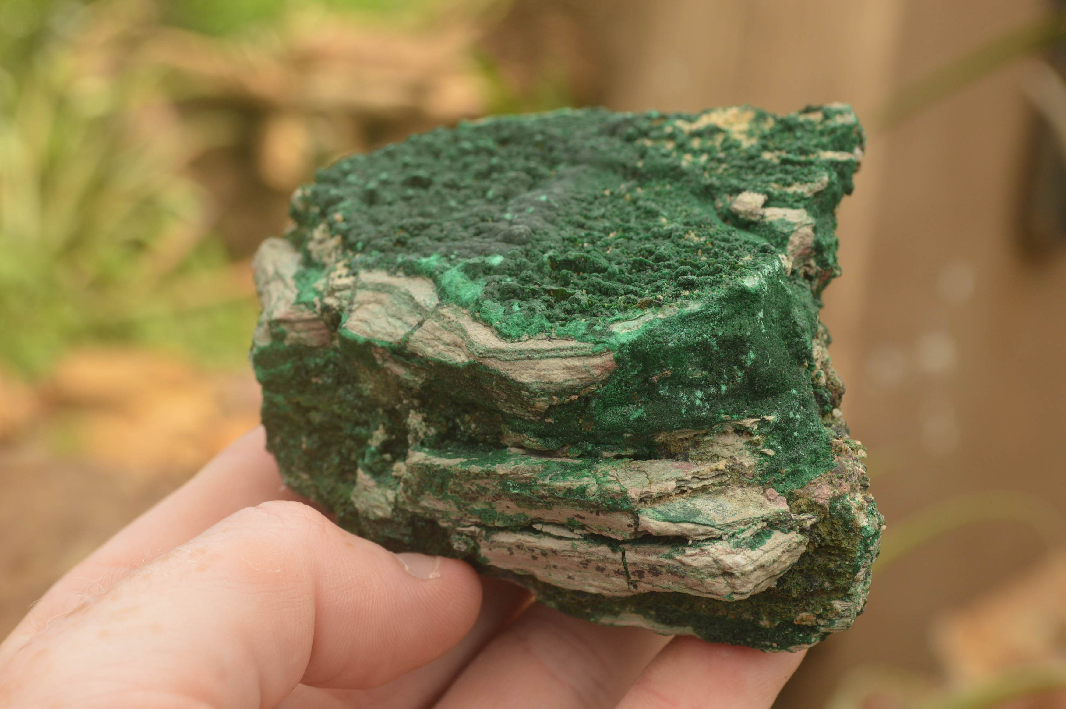 Natural Crystalline Botryoidal Malachite Specimens  x 4 From Tenke Fungurume, Congo - TopRock