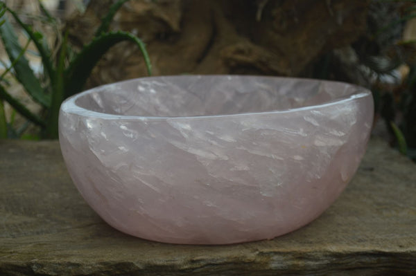 Polished Gemmy Pink Rose Quartz Bowl x 1 From Ambatondrazaka, Madagascar