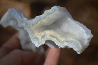 Natural Etched Blue Chalcedony Specimens  x 6 From Nsanje, Malawi - Toprock Gemstones and Minerals 