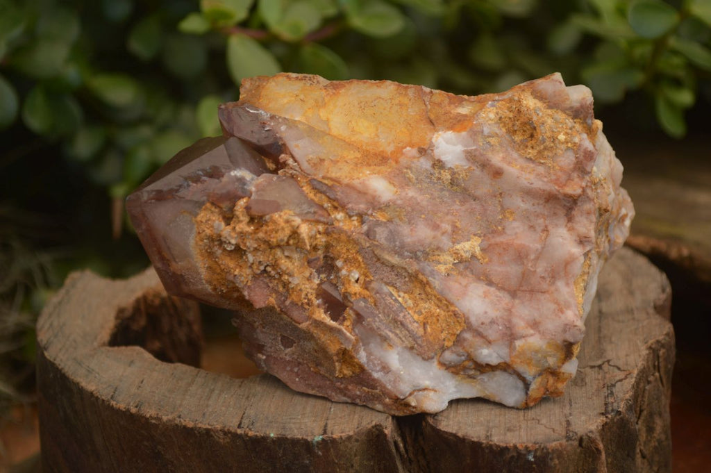Natural Red Hematoid Phantom Quartz Specimens x 2 From Karoi, Zimbabwe - Toprock Gemstones and Minerals 